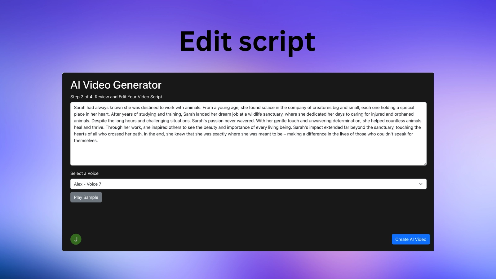 AI video generator - TikTok Instagram Youtube